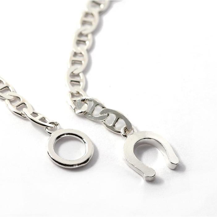 シンパシーオブソウル アンクレット SYMPATHY OF SOUL Mariner Curb Chain Anklet Silver マリナー カーブ チェーン アンクレット シルバーの画像