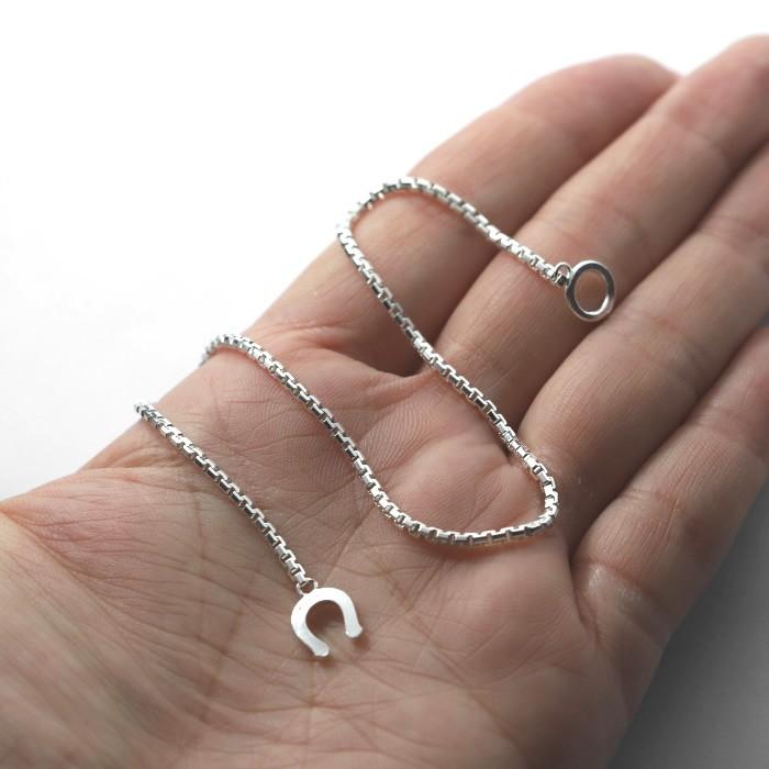 シンパシーオブソウル アンクレット SYMPATHY OF SOUL Venetian Box Chain Anklet Silver ベネチアン ボックス チェーン アンクレット シルバーの画像