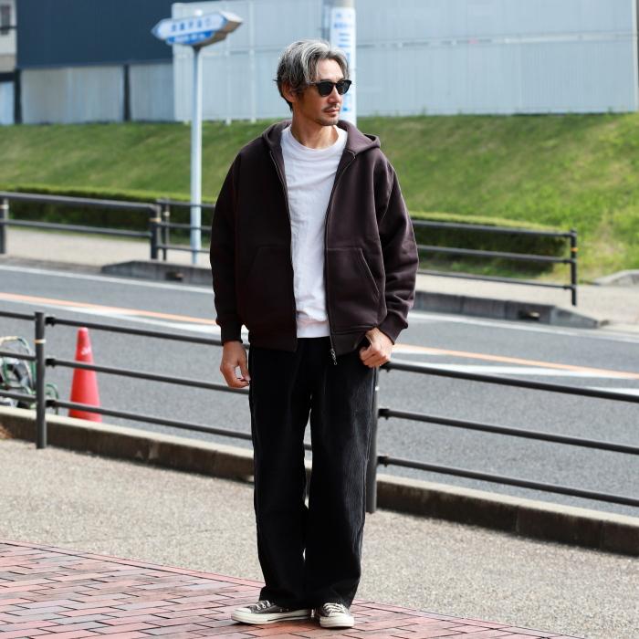 alvana（アルヴァナ） パーカー 無地 マッシブ ジップアップ パーカー