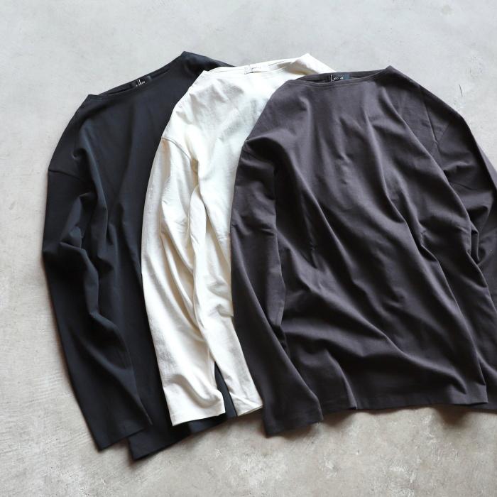 alvana（アルヴァナ） トップス ロンT 無地 空紡 ボートネック L/S TEE