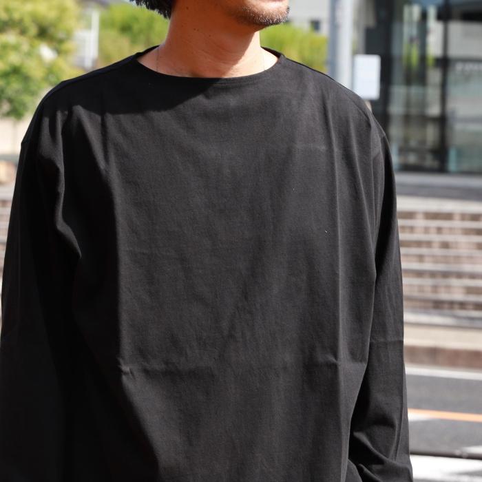 alvana コットン100% 黒 長袖カットソー サイズ2 alvana（アルヴァナ） トップス ロンT 無地 空紡 ボートネック L/S TEE