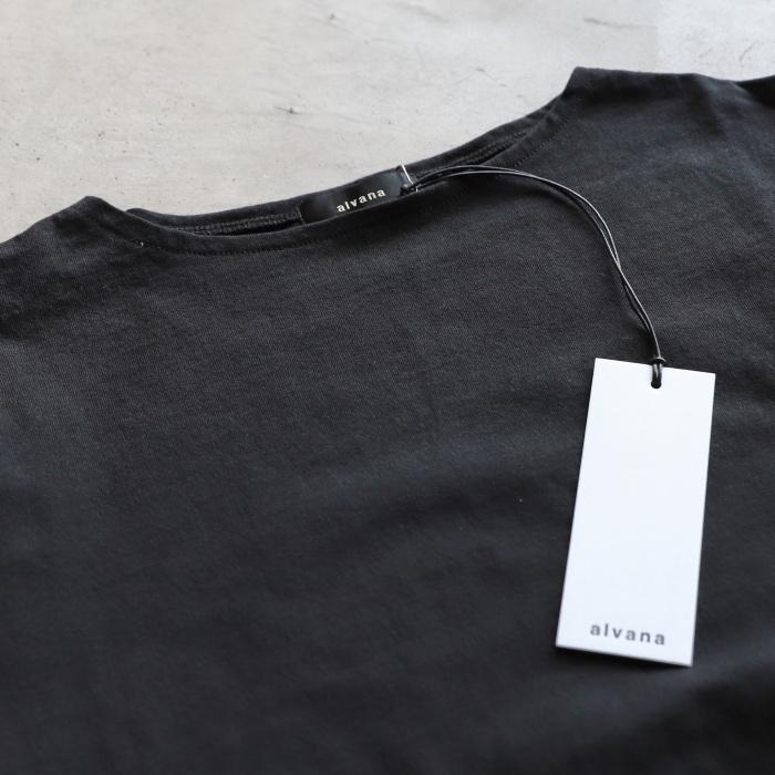 alvana（アルヴァナ） トップス ロンT 無地 空紡 ボートネック L/S TEE