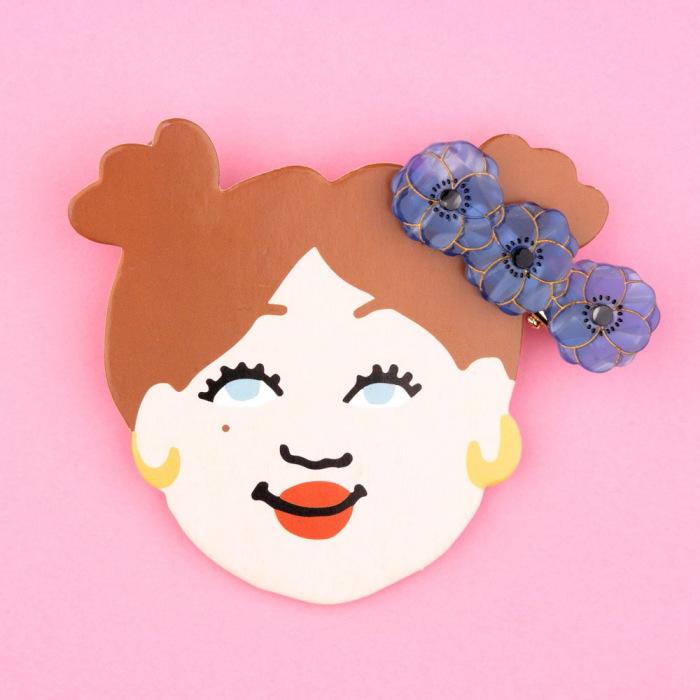 ククシュゼット 正規商品 ヘア アクセ ピン かわいい 花 個性的