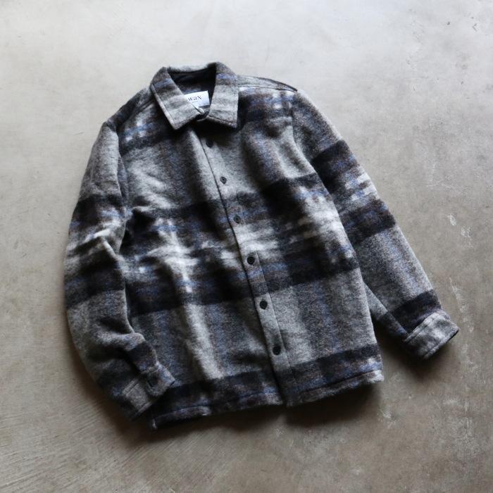 ワックスロンドン ユニセックス wax london ウールチェック オーバー