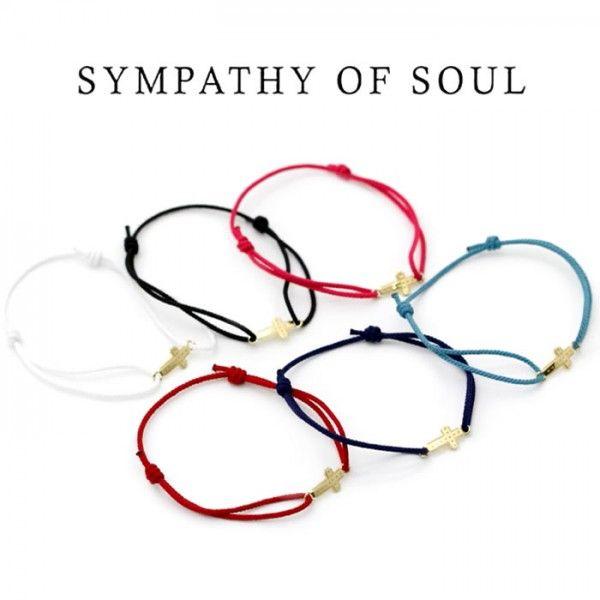 シンパシーオブソウル Gravity Cross Anklet k18YG Sympathy of Soul（シンパシーオブソウル） ブレスレット,SYMPATHY OF