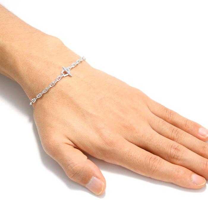 シンパシーオブソウル ブレスレット SYMPATHY OF SOUL Classic Chain Bracelet Anchor Silver クラシック チェーン ブレスレット アンカー シルバー 18cm/19cm｜charger｜03