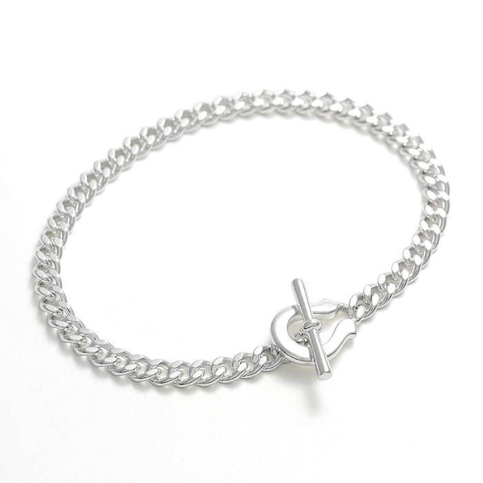 シンパシーオブソウル ブレスレット SYMPATHY OF SOUL ミディアム ホースシュー トグル カーブ 喜平 Medium(中) Horseshoe Toggle Bracelet Curb シルバー S/M/L｜charger｜02