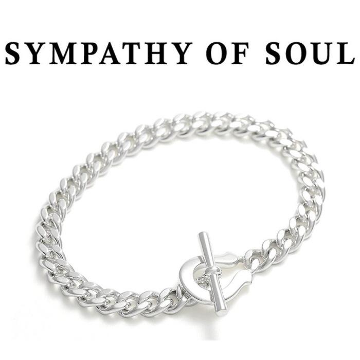 シンパシーオブソウル ブレスレット SYMPATHY OF SOUL シック ホースシュー トグル カーブ 喜平 Thick(太