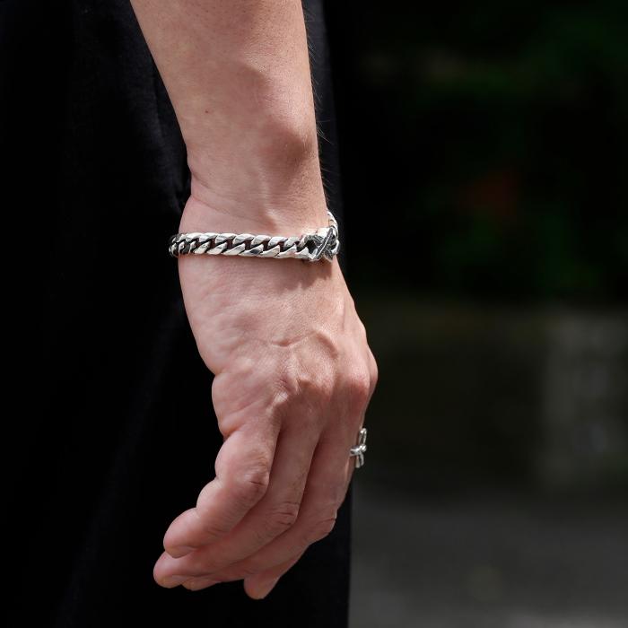 シンパシーオブソウル ブレスレット SYMPATHY OF SOUL フェザー X ブレスレット シルバー Feather X Bracelet Silverの画像