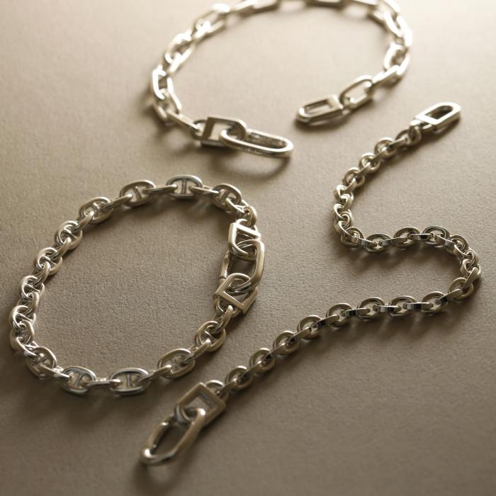 シンパシーオブソウル ブレスレット SYMPATHY OF SOUL アンカー チェーン ブレスレット シルバー Anchor Chain Bracelet Silverの画像