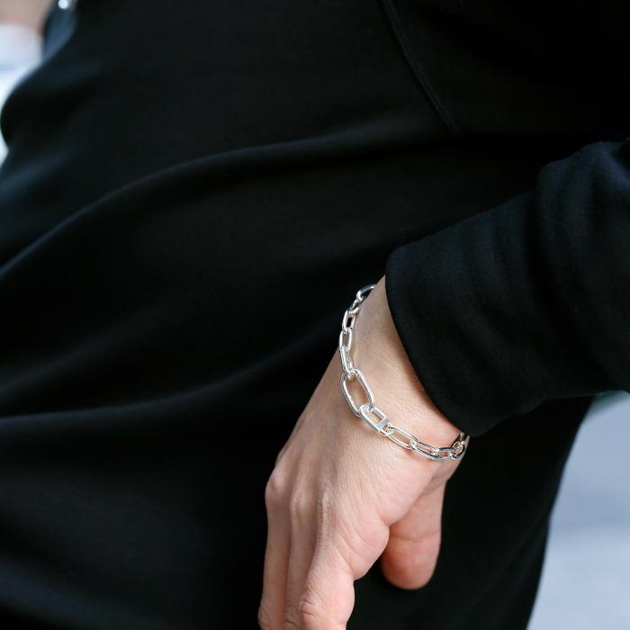 シンパシーオブソウル ブレスレット SYMPATHY OF SOUL ロング リンク チェーン ブレスレット シルバー Long Link Chain Bracelet Silverの画像