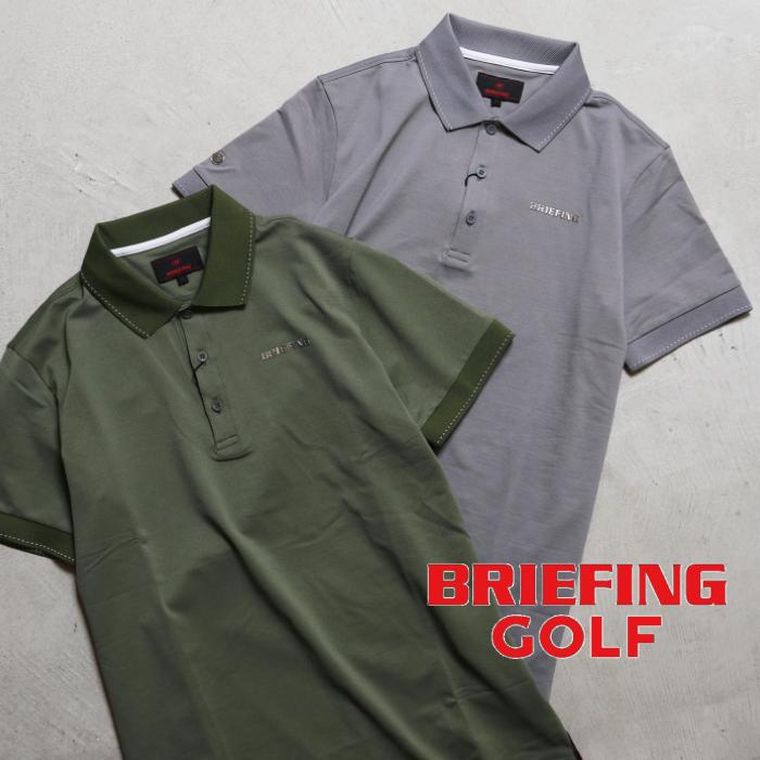 ブリーフィング ウェア ポロシャツ 半袖 BRIEFING ゴルフ GOLF 白