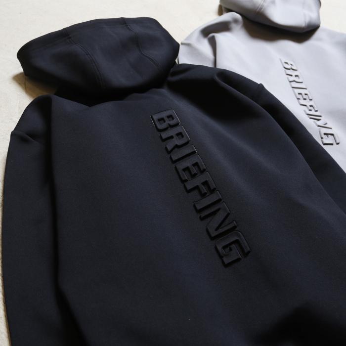 ブリーフィング ゴルフ メンズ パーカー BRIEFING GOLF 3D ロゴ パーカー 3D LOGO PARKA ブラック/グレー BLACK/GRAY 2色展開 2022春夏新作｜charger｜21