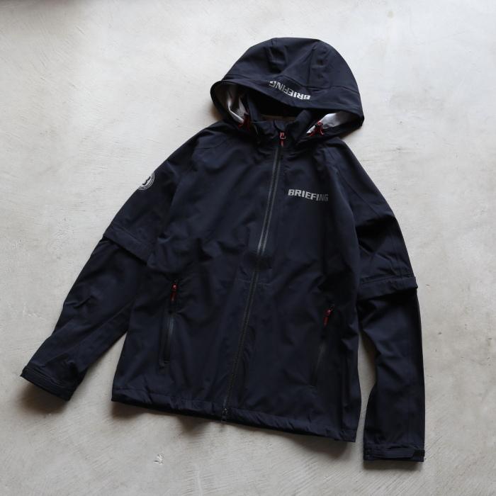 ブリーフィング ゴルフ メンズ ジャケット BRIEFING GOLF  ウォーター プルーフ ジップ ジャケット WATER PROOF FZ JACKET ブラック BLACK 2022春夏新作｜charger