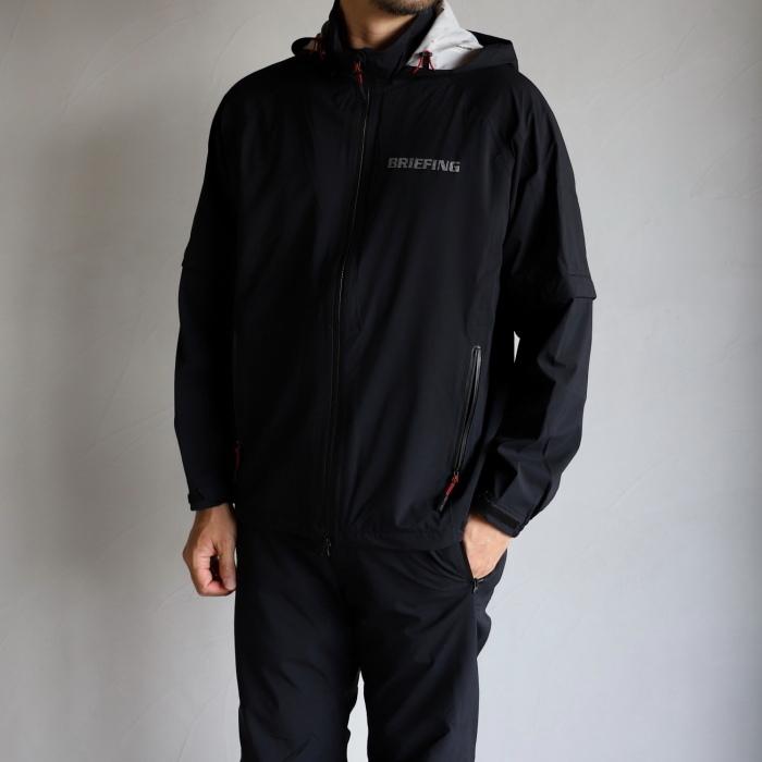 ブリーフィング ゴルフ メンズ ジャケット BRIEFING GOLF  ウォーター プルーフ ジップ ジャケット WATER PROOF FZ JACKET ブラック BLACK 2022春夏新作｜charger｜11