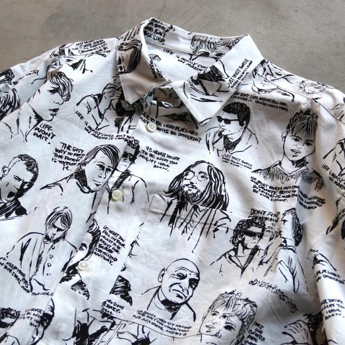 GOODNEIGHBORS SHIRTS シャツ グッドネイバーズシャツ 総柄 ワイド