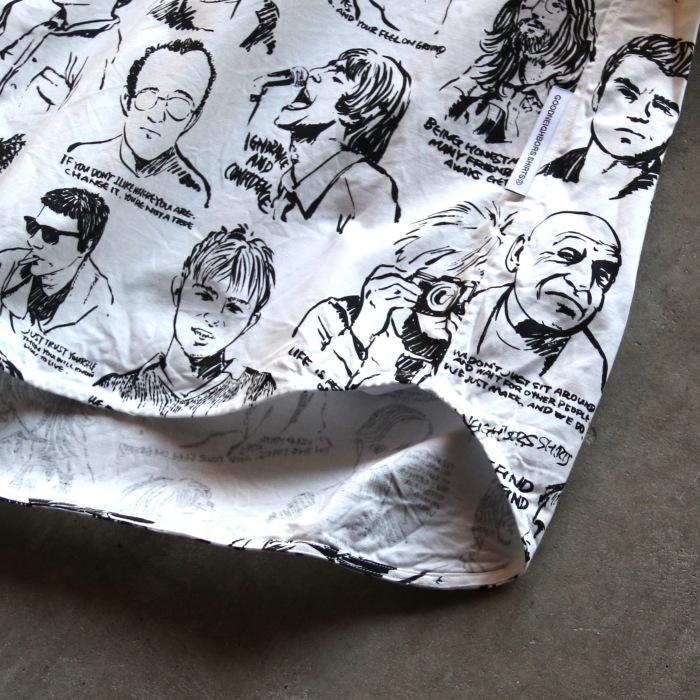 GOODNEIGHBORS SHIRTS シャツ グッドネイバーズシャツ 総柄 ワイド