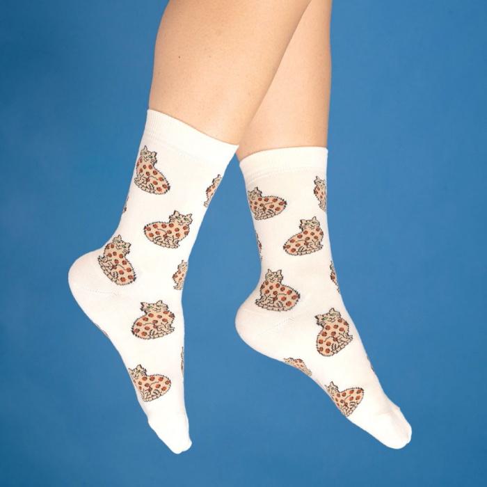 ククシュゼット 正規商品 靴下 レディース かわいい 猫 フランス
