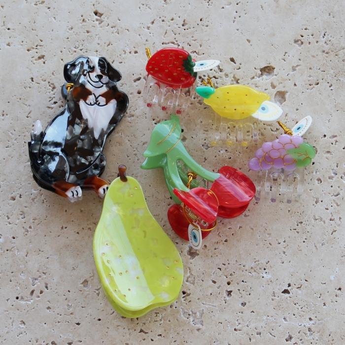 ククシュゼット 正規商品 ヘア アクセ クリップ 犬 Coucou Suzette