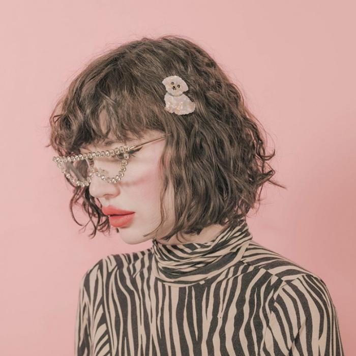 ククシュゼット 正規商品 ヘアアクセ クリップ ピン ヘアピン 犬