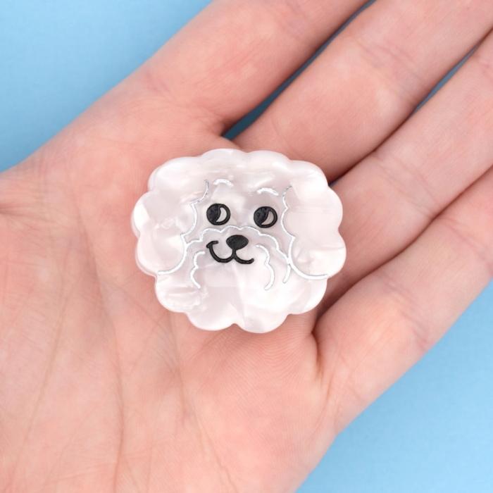 ククシュゼット 正規商品 ヘア アクセ ミニ クリップ 犬 Coucou