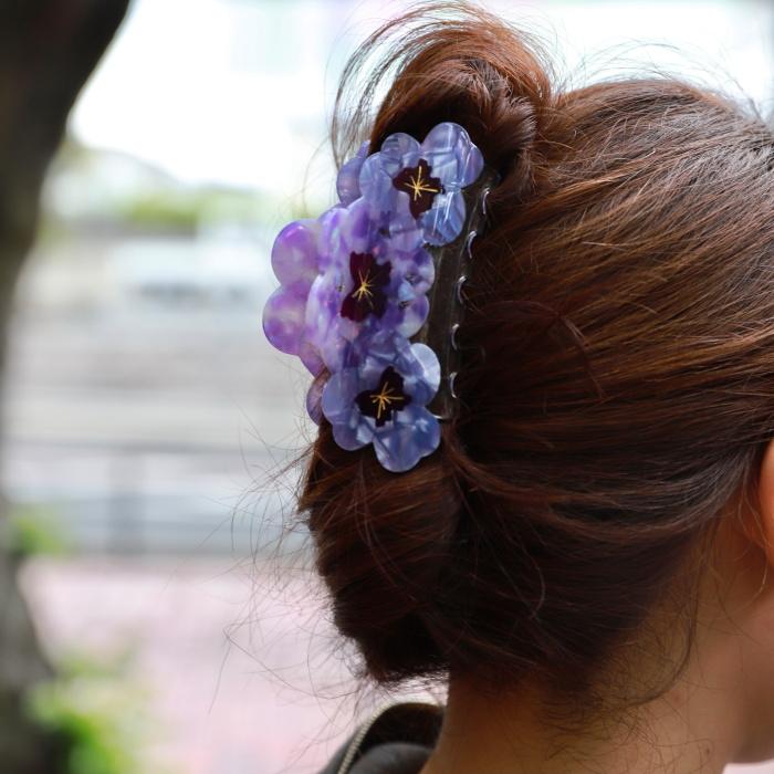 ククシュゼット 正規商品 ヘア アクセ クリップ かわいい 花 フランス