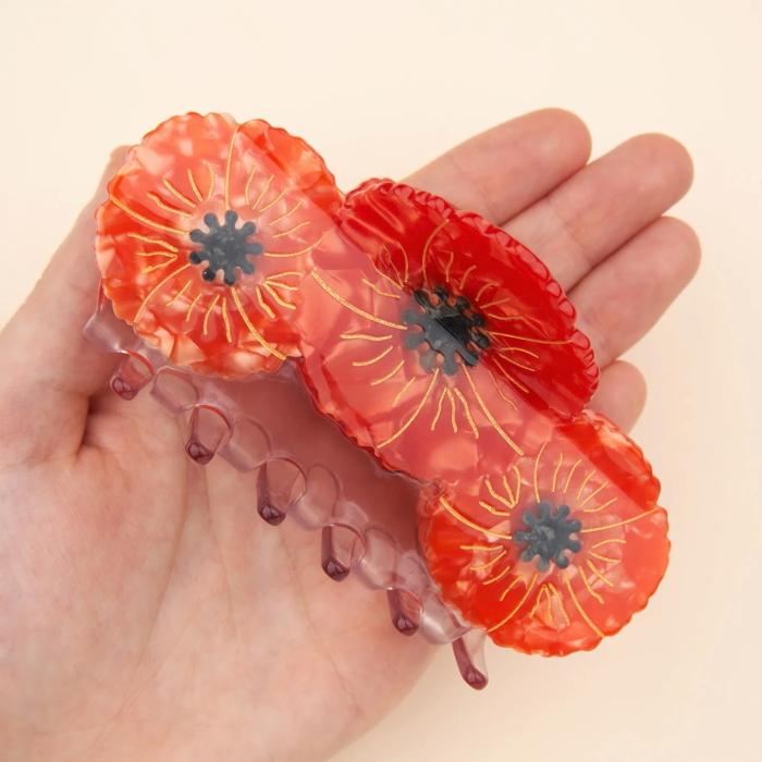 ククシュゼット 正規商品 ヘア アクセ クリップ かわいい 花 フランス