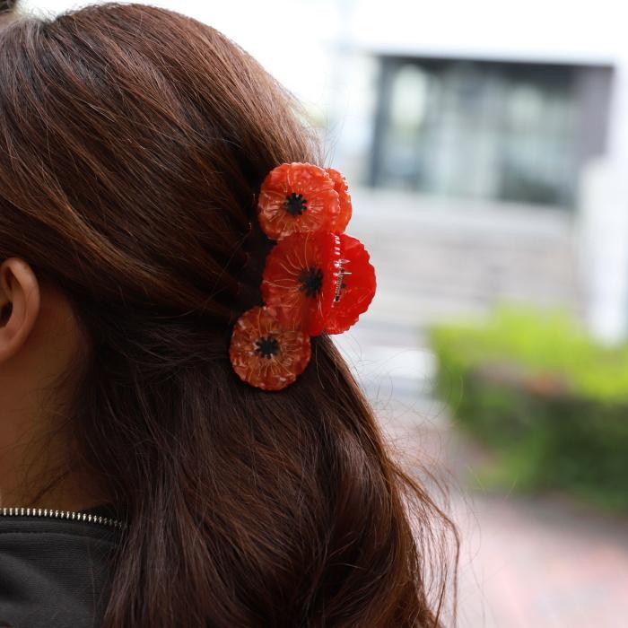 ククシュゼット 正規商品 ヘア アクセ クリップ かわいい 花 フランス