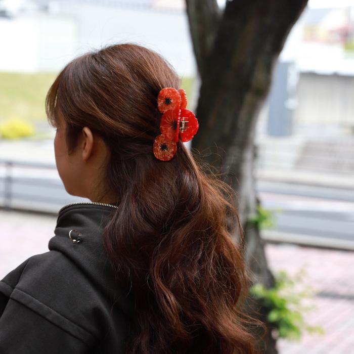 ククシュゼット 正規商品 ヘア アクセ クリップ かわいい 花 フランス