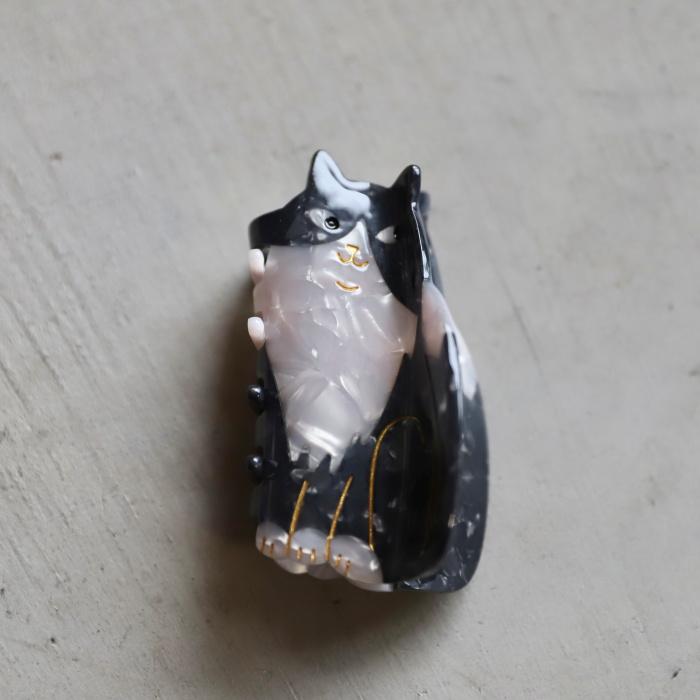 ククシュゼット 正規商品 ヘア アクセ クリップ 猫 かわいい Coucou