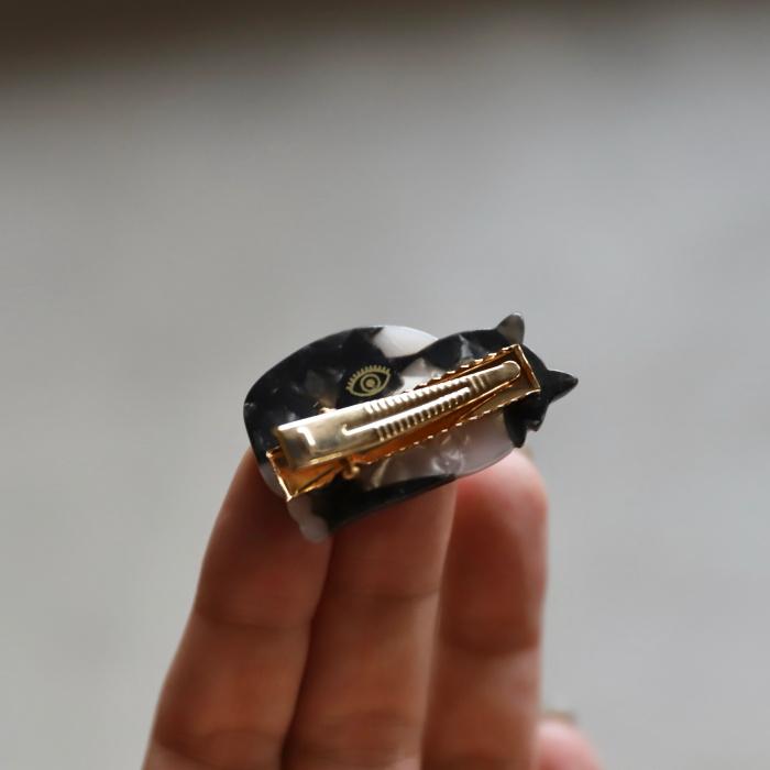 ククシュゼット 正規商品 ヘア アクセ ハチワレ 猫 かわいい フランス