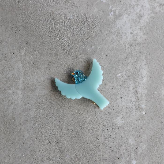 ククシュゼット 正規商品 ヘア アクセ クリップ ヘアピン かわいい 鳥 フランス Coucou Suzette ブルー バード ヘア クリップ Blue Bird Hair Clip ブルー