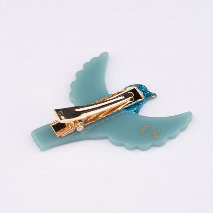 ククシュゼット 正規商品 ヘア アクセ クリップ ヘアピン かわいい 鳥 フランス Coucou Suzette ブルー バード ヘア クリップ Blue Bird Hair Clip ブルー