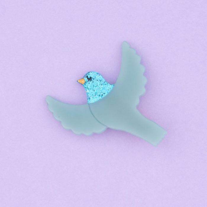 ククシュゼット 正規商品 ヘア アクセ クリップ ヘアピン かわいい 鳥 フランス Coucou Suzette ブルー バード ヘア クリップ Blue Bird Hair Clip ブルー