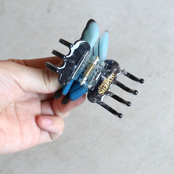 ククシュゼット 正規商品 ヘア アクセ クリップ 蝶 虫 かわいい ギフト