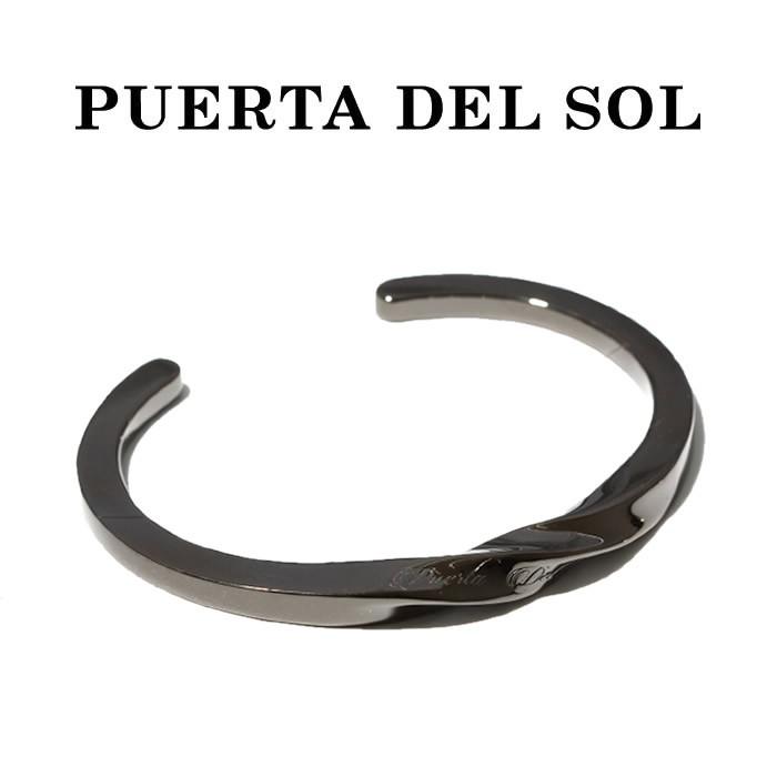 PUERTA DEL SOL（プエルタ・デル・ソル） Mobius Strip Bangle BLACK 