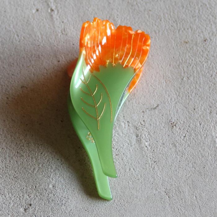 ククシュゼット 正規商品 ヘア アクセ クリップ かわいい 花 個性的
