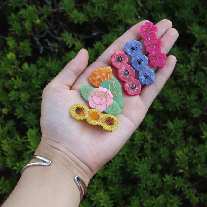 ククシュゼット 正規商品 ヘア アクセ クリップ ピン かわいい 花