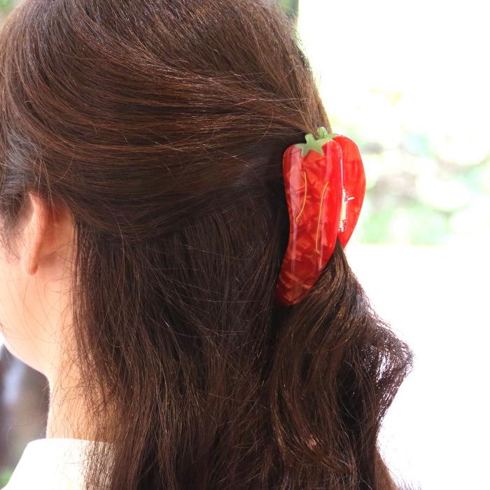 ククシュゼット 正規商品 ヘア アクセ クリップ 野菜 個性的 かわいい
