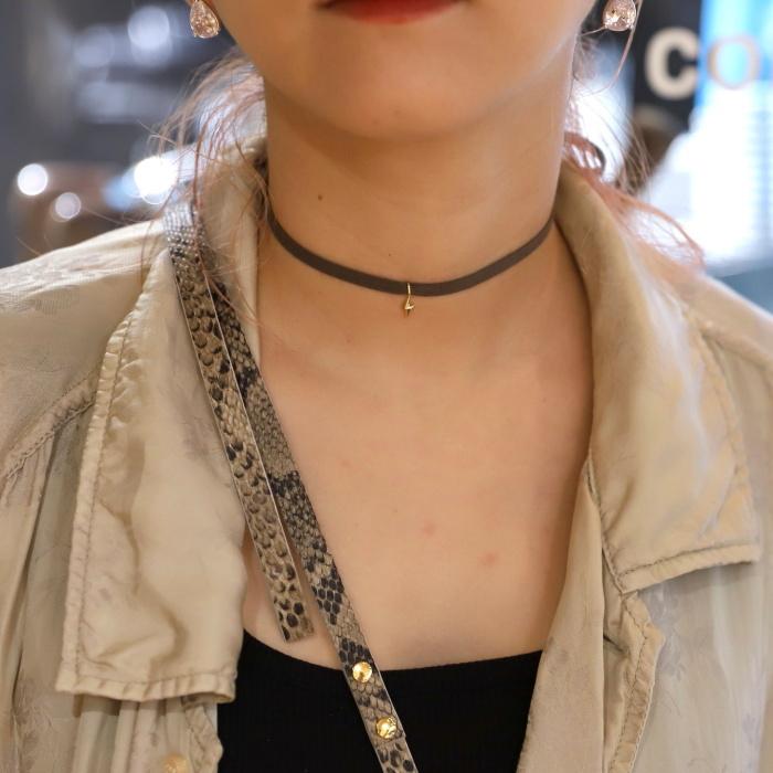 シンパシーオブソウル 当店別注 ペンダント 充電中 チャーム 雷 K18YG SYMPATHY OF SOUL Little Lightning Thunder Charge Charm K18YG 【正規商品 公式通販】の画像