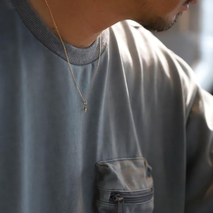 シンパシーオブソウル 当店別注 ペンダント 充電中 チャーム 雷 K18YG SYMPATHY OF SOUL Little Lightning Thunder Charge Charm K18YG 【正規商品 公式通販】の画像