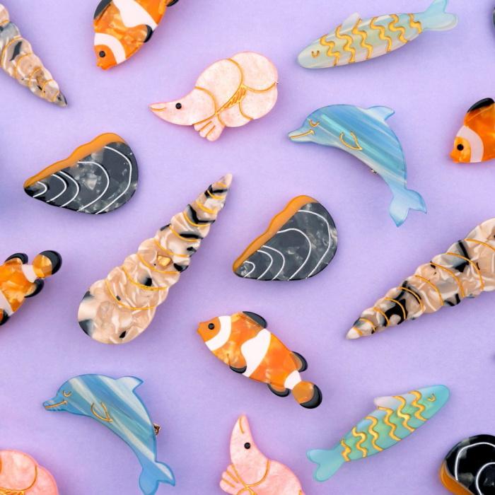 ククシュゼット 正規商品 ヘア アクセ クリップ ピン かわいい 海 夏