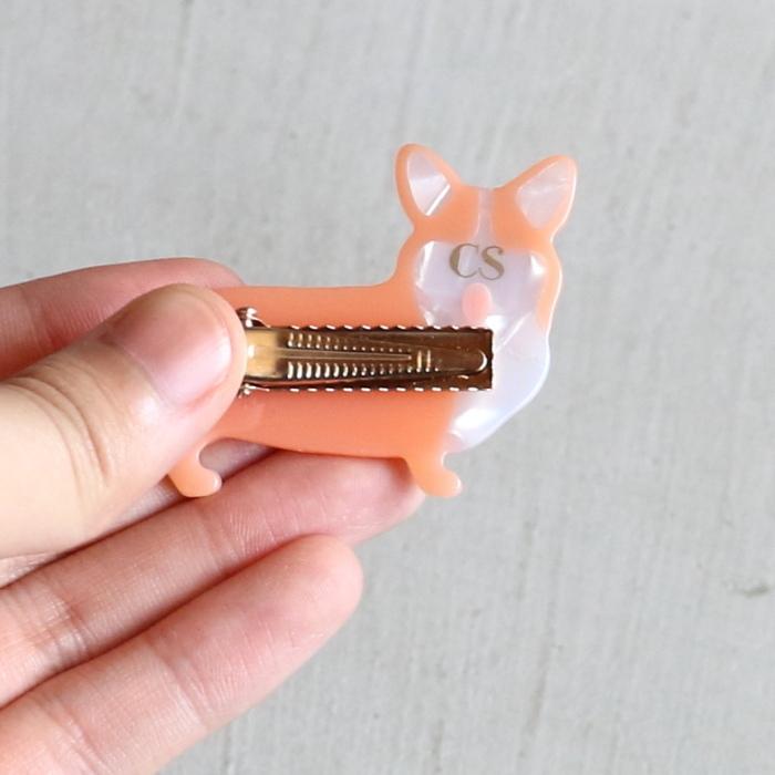 ククシュゼット 正規商品 ヘアアクセ クリップ ピン 犬 Coucou Suzette