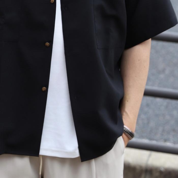 CHARGER シャツ チャージャー オリジナル オープンカラー シャツ Open Collar S/S Shirt ブラック/ライトグレー Black/L.Gray 2色展開 2024春夏新作｜charger｜11