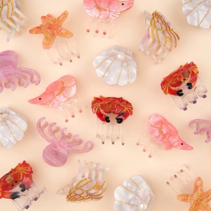 ククシュゼット 正規商品 ヘア アクセ クリップ 海 魚 かわいい Coucou