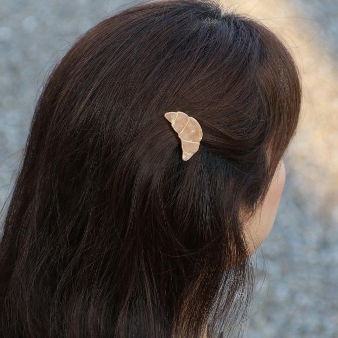ククシュゼット 正規商品 アクセ ピン クリップ パン かわいい