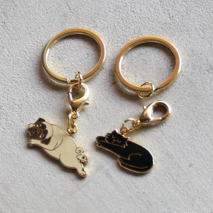 ククシュゼット 正規商品 キーリング キーホルダー ペットタグ