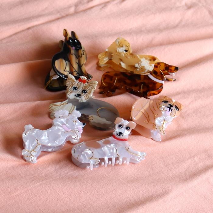 ククシュゼット 正規商品 ヘア アクセ クリップ 犬 Coucou Suzette