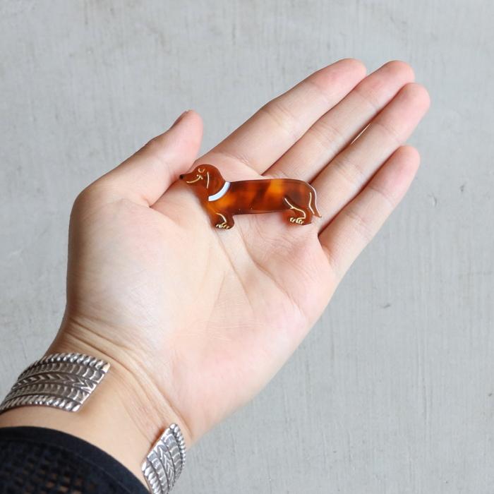 ククシュゼット 正規商品 ヘアアクセ ピン 犬 Coucou Suzette