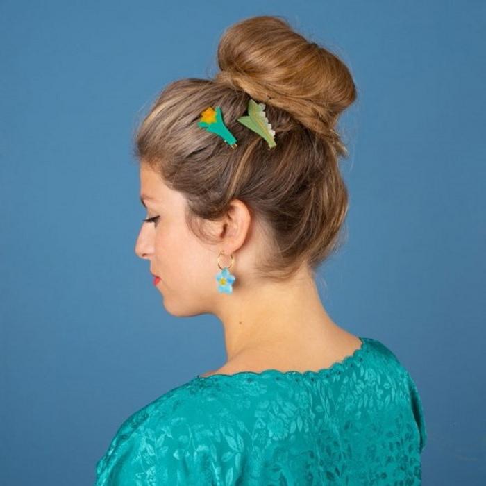 ククシュゼット 正規商品 ヘアアクセ クリップ ピン ヘアピン 花